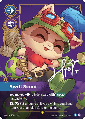 Image for Teemo - Swift Scout (Alternate Art) (307*/298) (Origins) - Riftbound: League of Legends Trading Card Game
