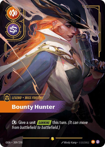 Image for Miss Fortune - Bounty Hunter (Showcase) (309/298) (Origins) - Riftbound: League of Legends Trading Card Game