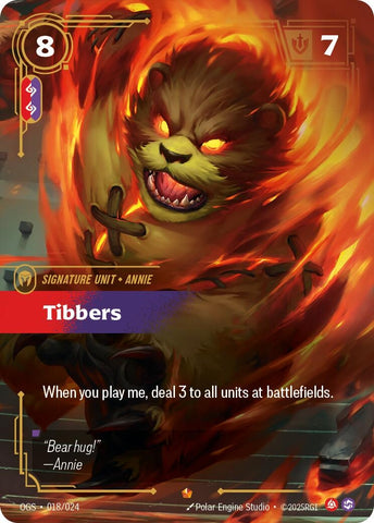 Image for Tibbers (018/024) (Origins: Proving Grounds) - Riftbound: League of Legends Trading Card Game