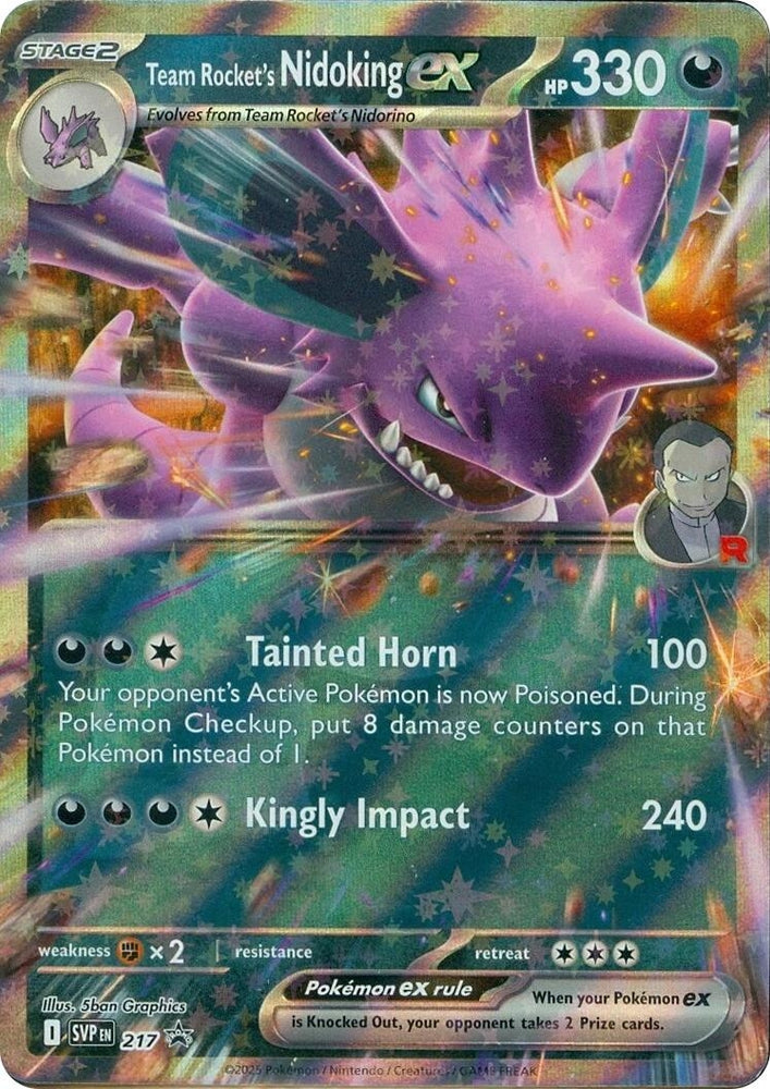 Image for Team Rocket's Nidoking ex - 217 (217) - Pokemon