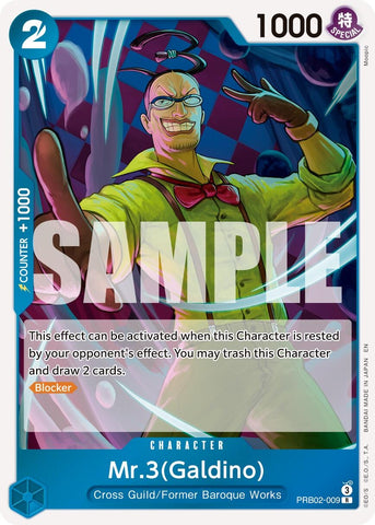 Image for Mr.3(Galdino) - PRB02-009 (PRB02-009) - One Piece Card Game