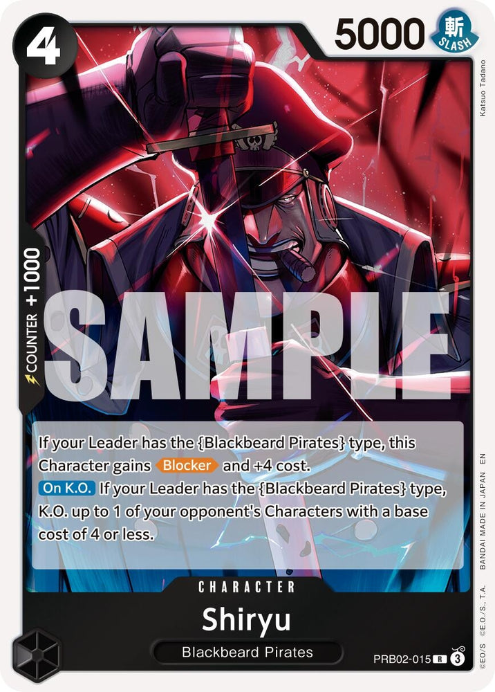 Image for Shiryu (PRB02-015) (Premium Booster -The Best- Vol. 2) - One Piece Card Game