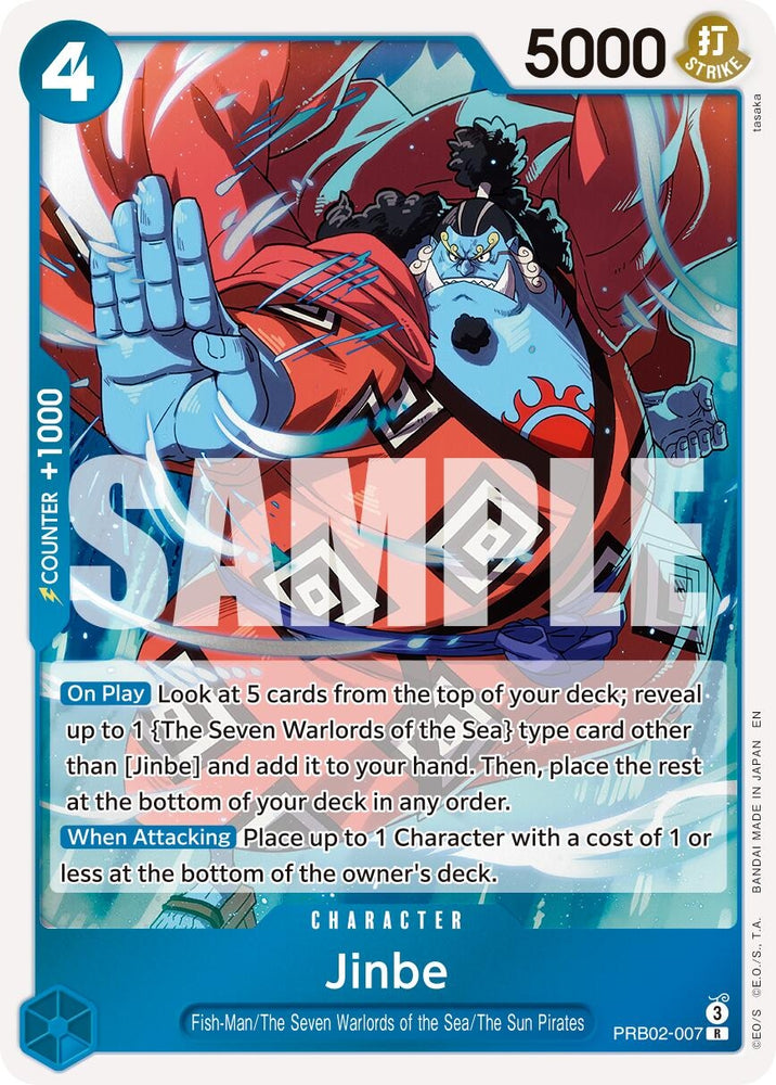 Image for Jinbe - PRB02-007 (PRB02-007) (Premium Booster -The Best- Vol. 2) - One Piece Card Game