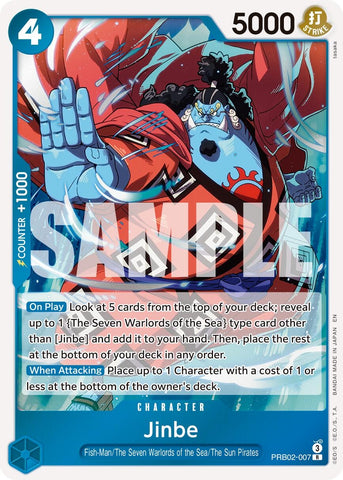 Image for Jinbe - PRB02-007 (PRB02-007) (Premium Booster -The Best- Vol. 2) - One Piece Card Game