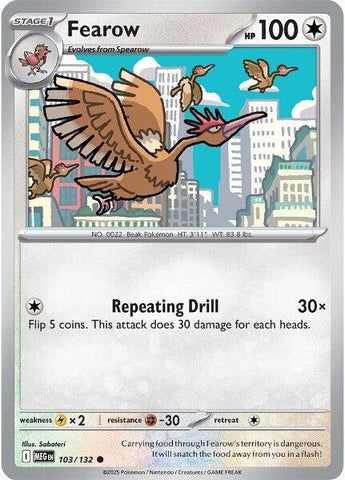 Fearow (103/132) (ME01: Mega Evolution)