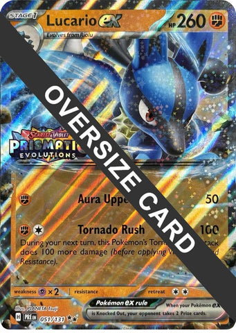 Image for Lucario ex (Prismatic Evolutions Stamp) (051/131) - Pokemon