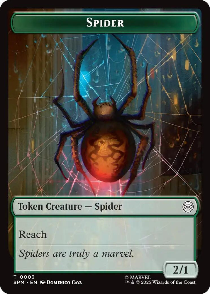 Image for Spider // Treasure Double-Sided Token (3 // 7) - Magic: The Gathering