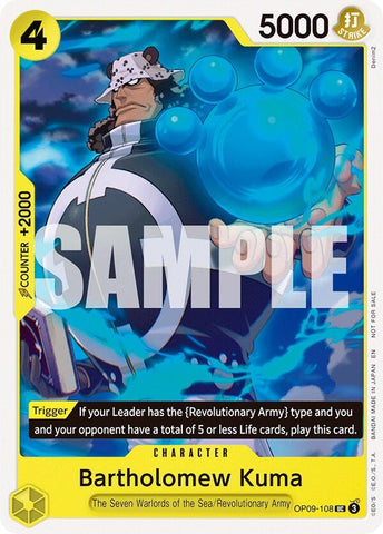 Image for Bartholomew Kuma (Tournament Pack 2025 Vol. 4) (OP09-108) - One Piece Card Game