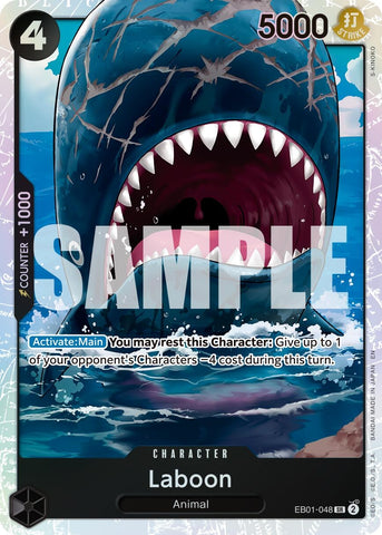 Image for Laboon (Reprint) (EB01-048) - One Piece Card Game