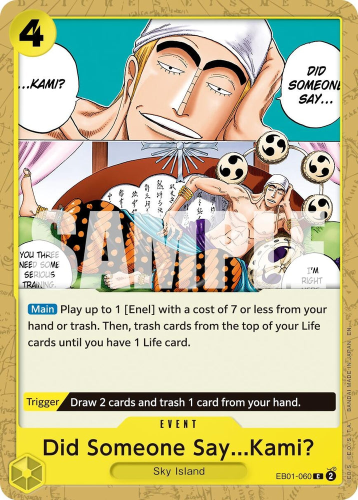 Image for Did Someone Say...Kami? (Reprint) (EB01-060) - One Piece Card Game