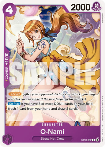 Image for O-Nami (Reprint) (ST18-002) - One Piece Card Game