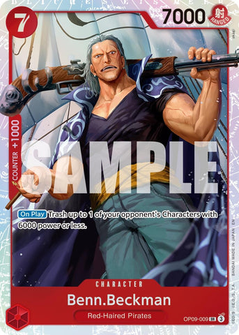 Image for Benn.Beckman (Reprint) (OP09-009) (Premium Booster -The Best- Vol. 2) - One Piece Card Game