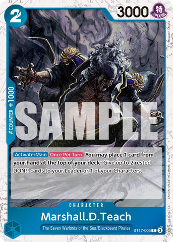 Image for Marshall.D.Teach - ST17-005 (Pirate Foil) (ST17-005) - One Piece Card Game