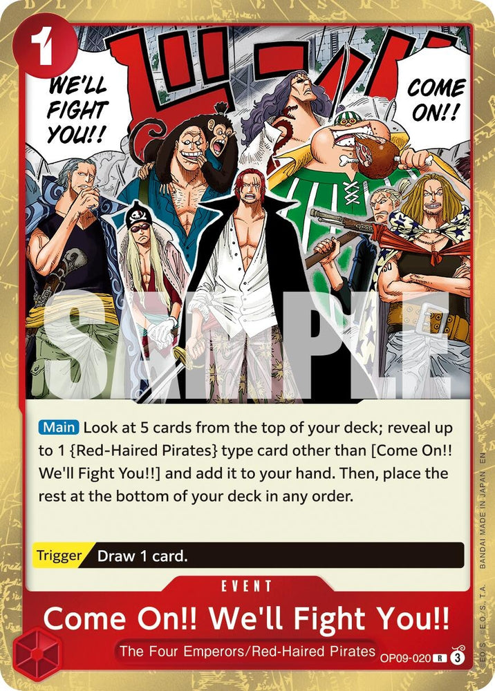 Image for Come On!! We'll Fight You!! (Reprint) (OP09-020) - One Piece Card Game