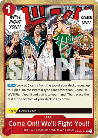 Image for Come On!! We'll Fight You!! (Reprint) (OP09-020) - One Piece Card Game