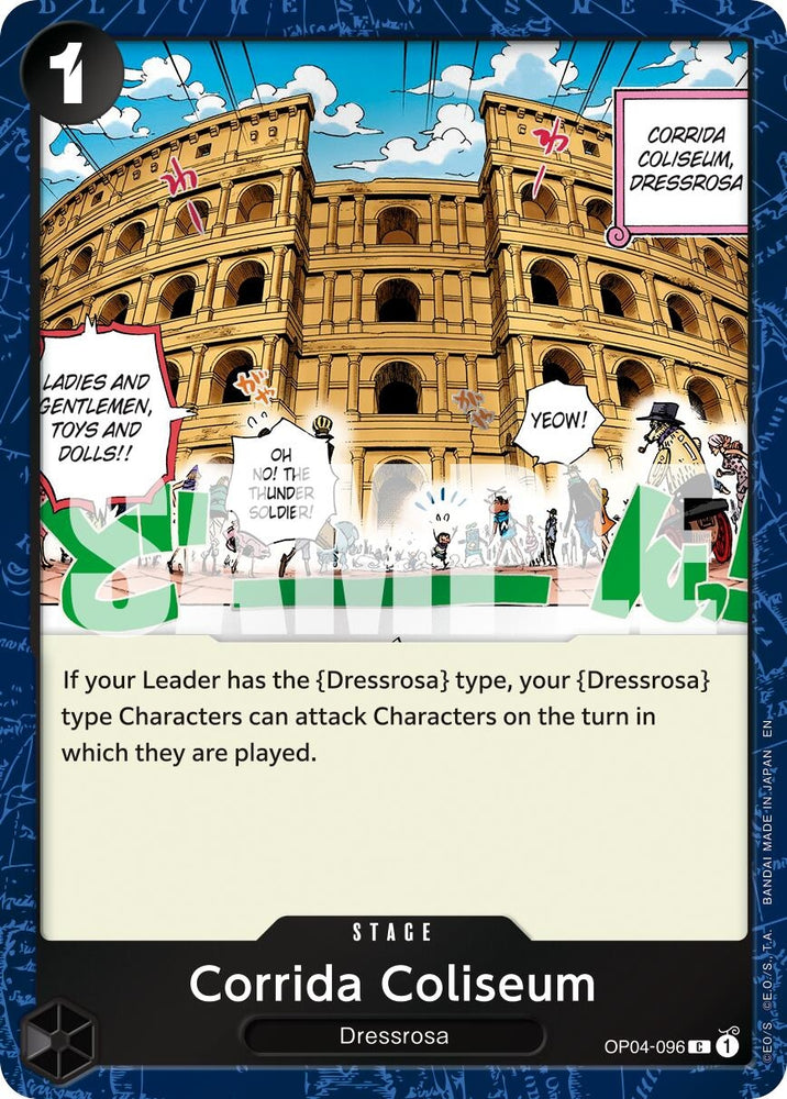 Image for Corrida Coliseum (Pirate Foil) (OP04-096) - One Piece Card Game