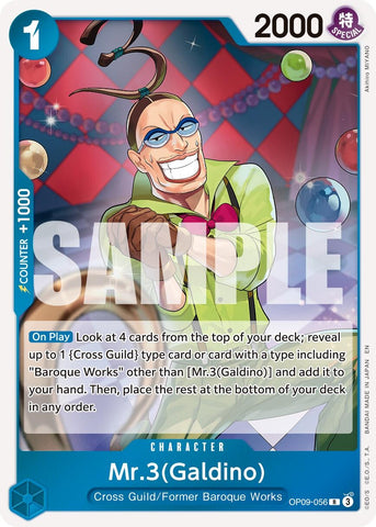 Image for Mr.3(Galdino) - OP09-056 (Reprint) (OP09-056) (Premium Booster -The Best- Vol. 2) - One Piece Card Game