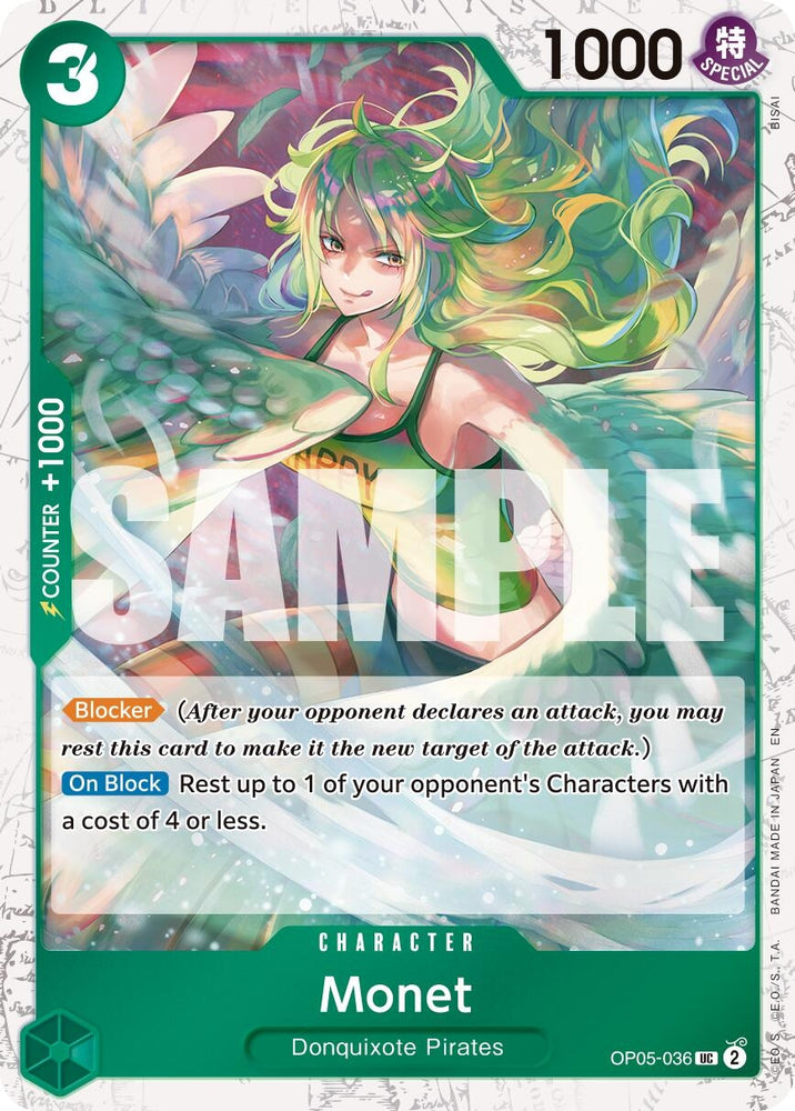 Image for Monet (Pirate Foil) (OP05-036) - One Piece Card Game