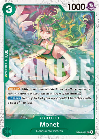 Image for Monet (Pirate Foil) (OP05-036) - One Piece Card Game