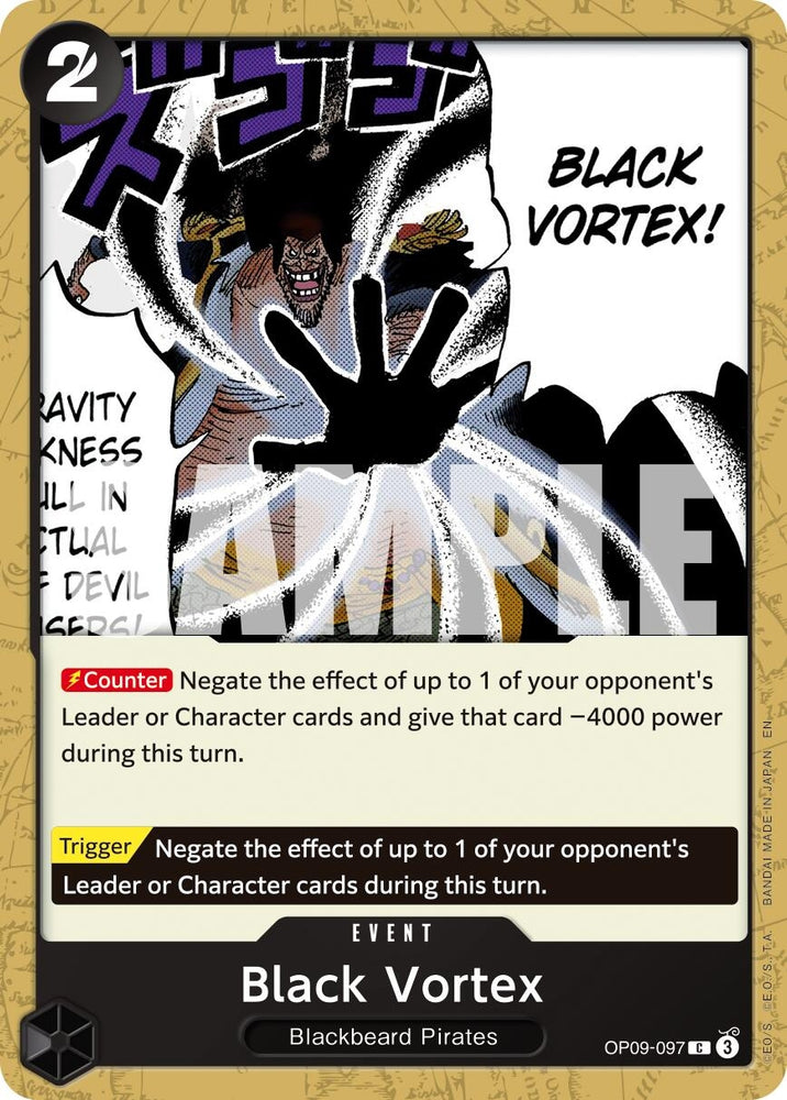 Image for Black Vortex (Reprint) (OP09-097) (Premium Booster -The Best- Vol. 2) - One Piece Card Game