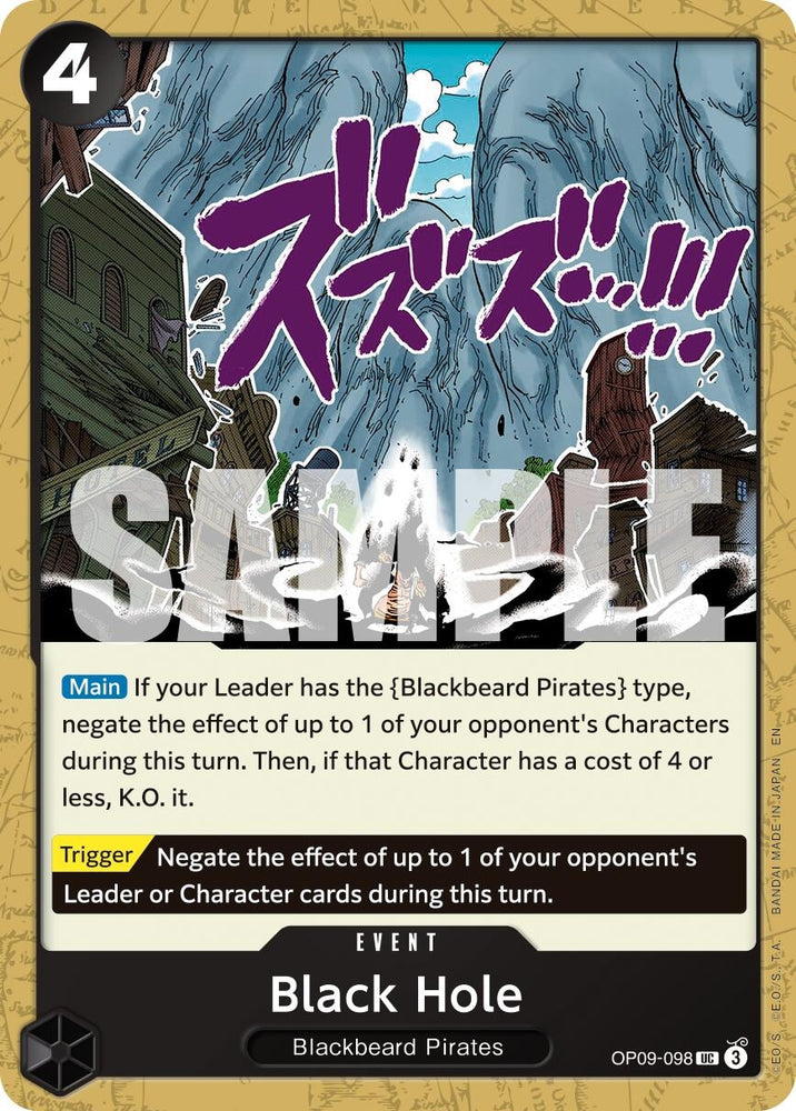 Image for Black Hole (Reprint) (OP09-098) (Premium Booster -The Best- Vol. 2) - One Piece Card Game
