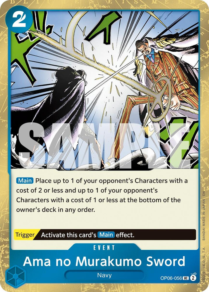 Image for Ama no Murakumo Sword (Pirate Foil) (OP06-056) - One Piece Card Game