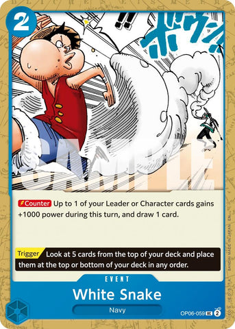 Image for White Snake (Reprint) (OP06-059) - One Piece Card Game