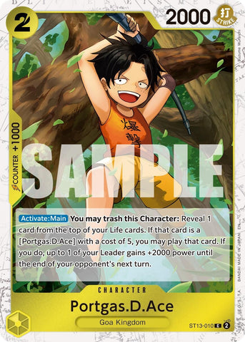 Image for Portgas.D.Ace - ST13-010 (Pirate Foil) (ST13-010) (Premium Booster -The Best- Vol. 2) - One Piece Card Game