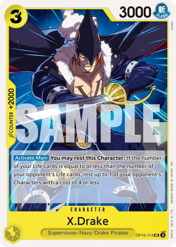 Image for X.Drake (Reprint) (OP10-114) - One Piece Card Game