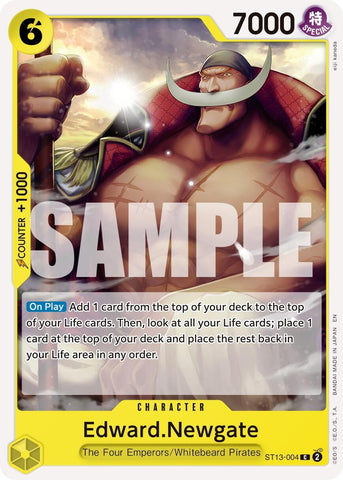 Image for Edward.Newgate - ST13-004 (Reprint) (ST13-004) - One Piece Card Game