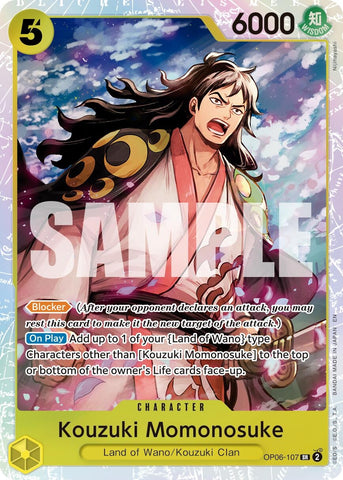 Image for Kouzuki Momonosuke (Reprint) (OP06-107) - One Piece Card Game