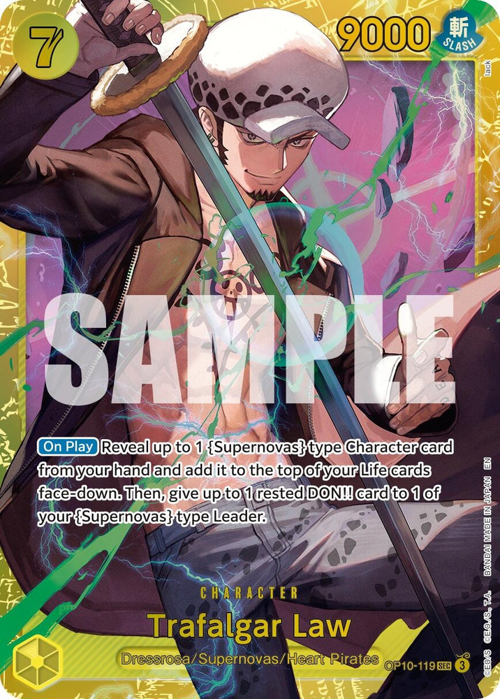 Image for Trafalgar Law - OP10-119 (Reprint) (OP10-119) (Premium Booster -The Best- Vol. 2) - One Piece Card Game