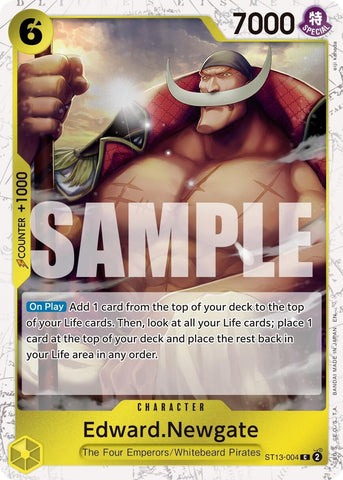 Image for Edward.Newgate - ST13-004 (Pirate Foil) (ST13-004) - One Piece Card Game