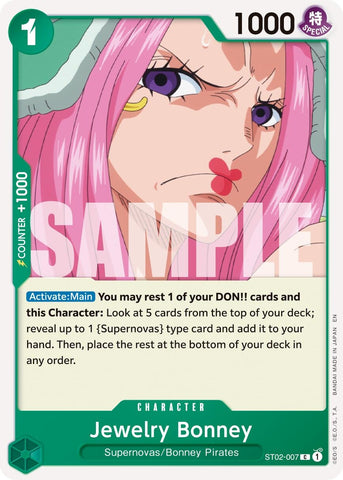 Image for Jewelry Bonney - ST02-007 (Reprint) (ST02-007) - One Piece Card Game