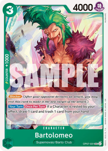Image for Bartolomeo (Reprint) (OP07-031) - One Piece Card Game