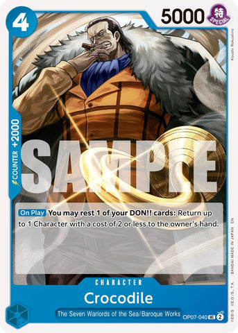 Image for Crocodile - OP07-040 (Reprint) (OP07-040) - One Piece Card Game