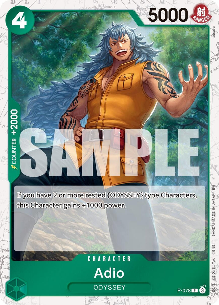 Image for Adio (Pirate Foil) (P-078) (Premium Booster -The Best- Vol. 2) - One Piece Card Game