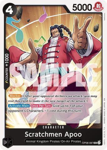 Image for Scratchmen Apoo - OP08-087 (Reprint) (OP08-087) - One Piece Card Game
