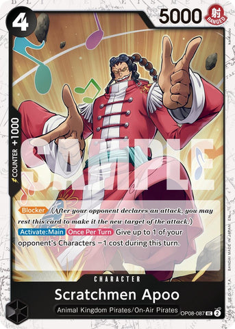 Image for Scratchmen Apoo - OP08-087 (Pirate Foil) (OP08-087) - One Piece Card Game