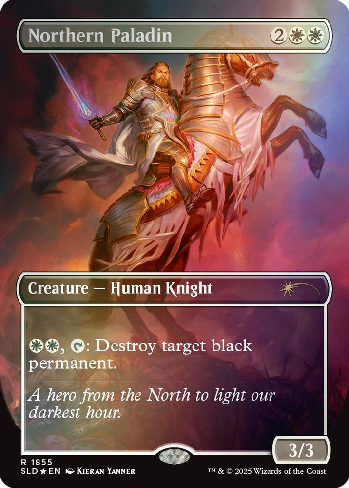 Image for Northern Paladin (Rainbow Foil) (1855) - Magic: The Gathering