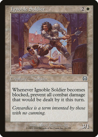 Image for Ignoble Soldier (22) [Mercadian Masques]