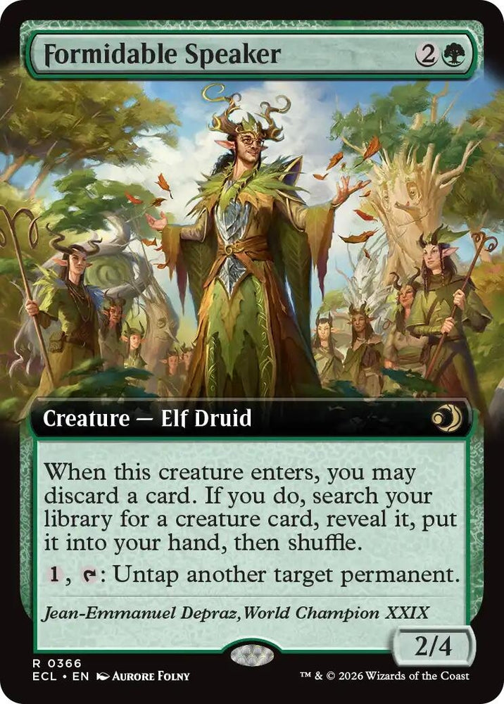 Image for Formidable Speaker (Extended Art) (366) - Magic: The Gathering