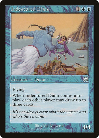 Image for Indentured Djinn (85) [Mercadian Masques]