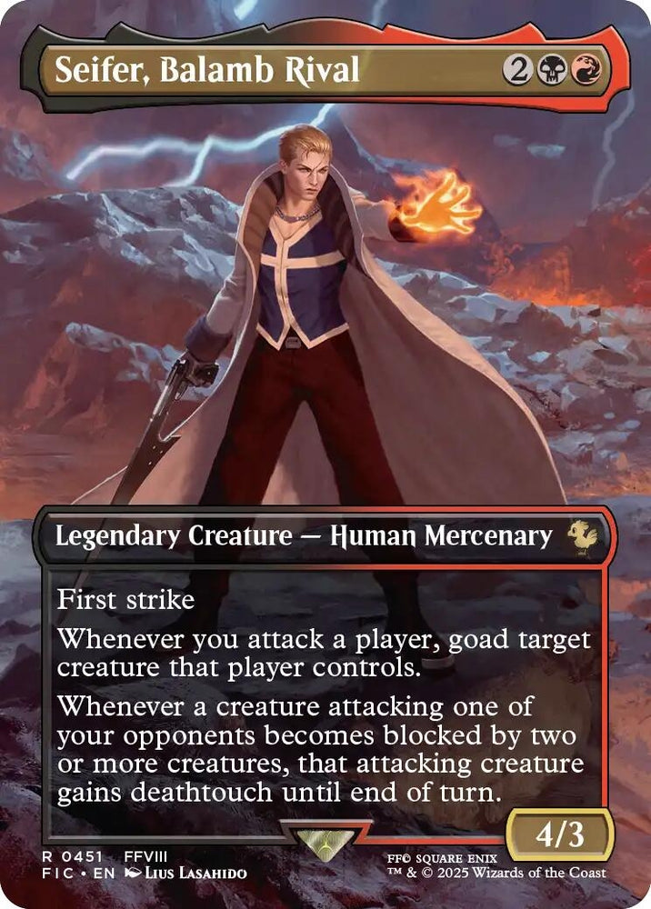 Image for Seifer, Balamb Rival (Borderless) (451) (Commander: FINAL FANTASY) - Magic: The Gathering