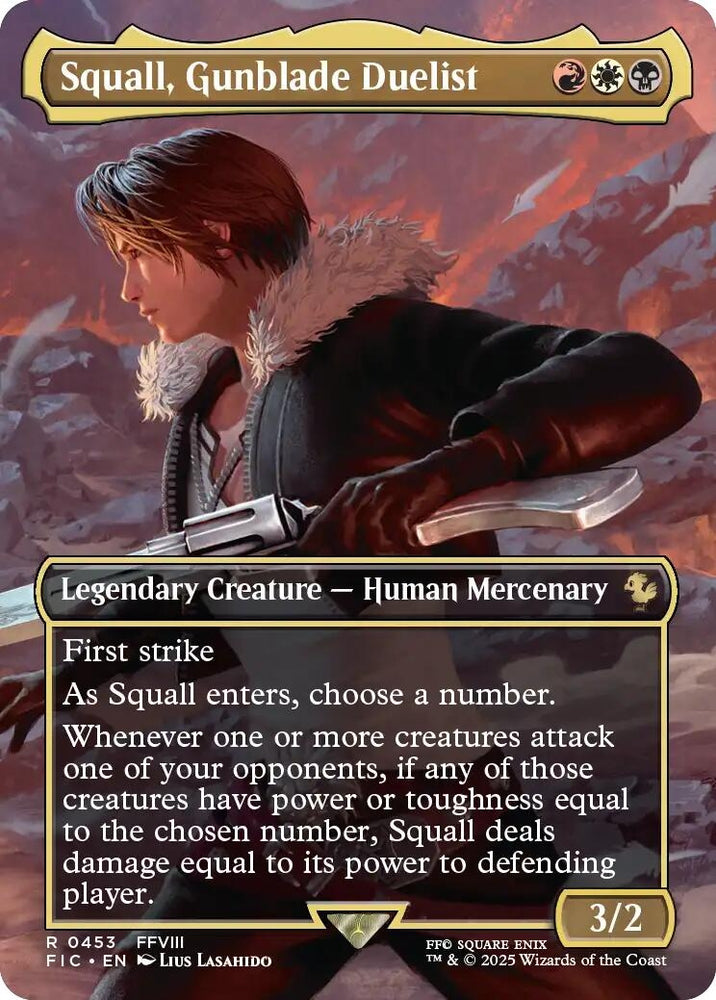 Image for Squall, Gunblade Duelist (Borderless) (453) (Commander: FINAL FANTASY) - Magic: The Gathering