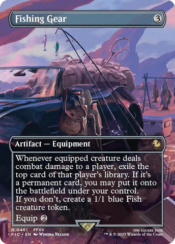 Image for Fishing Gear (Borderless) (461) (Commander: FINAL FANTASY) - Magic: The Gathering