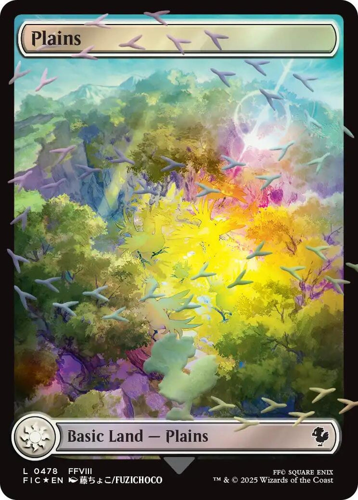 Image for Plains (Chocobo Track Foil) (478) (Commander: FINAL FANTASY) - Magic: The Gathering