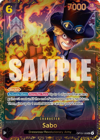 Image for Sabo (Store Treasure Cup 2025) (OP13-120) - One Piece Card Game