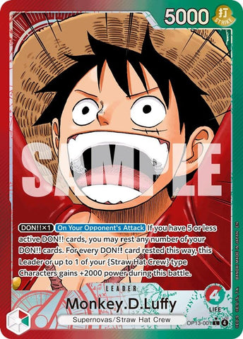 Image for Monkey.D.Luffy (001) (Alternate Art) (OP13-001) (Carrying On His Will) - One Piece Card Game