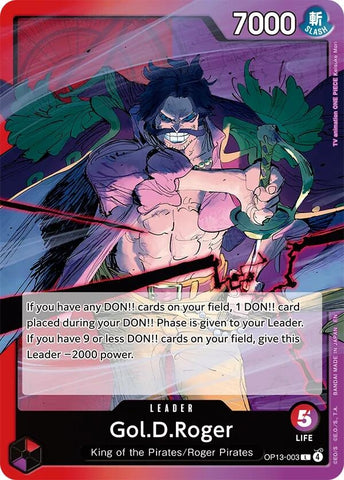 Image for Gol.D.Roger (003) (OP13-003) (Carrying On His Will) - One Piece Card Game